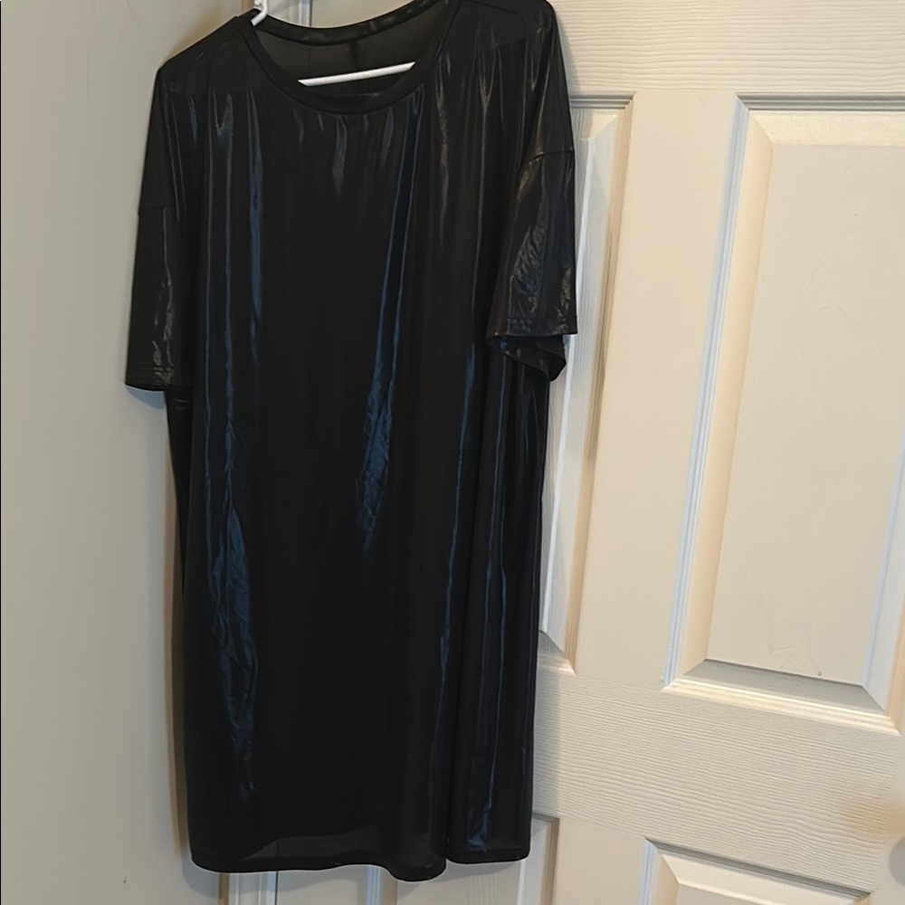 SHEIN Black Midi Dress